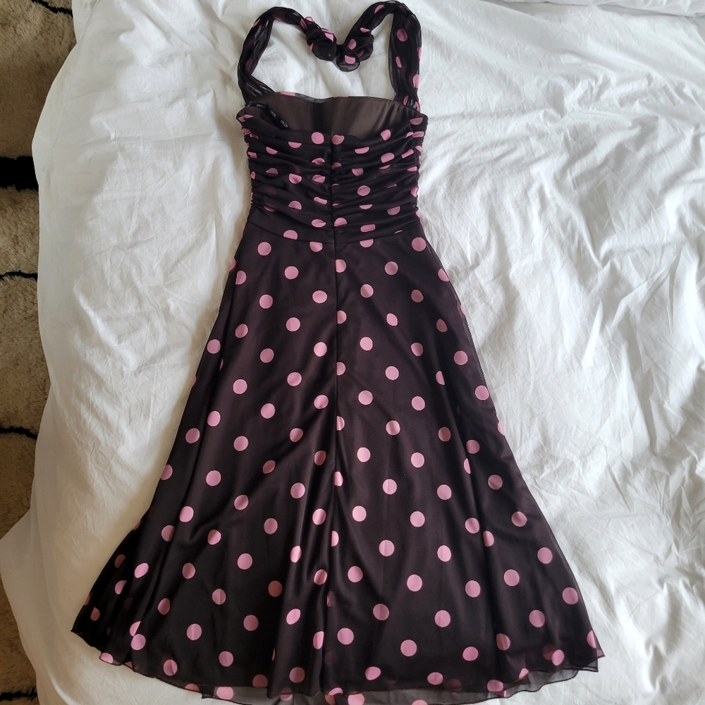 XOXO Collection Y2K Halter Dress with Polka Dots - Picture 6 of 7